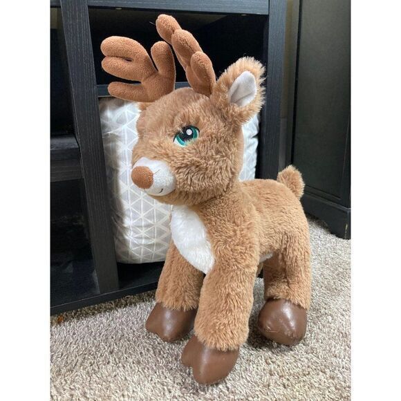 Build A Bear Glisten Reindeer Plush 2015 Christmas Stuffed Animal Brown Deer - Picture 11 of 11